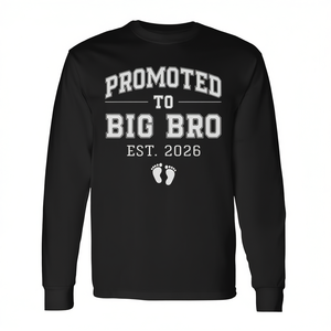 Maglietta a Maniche Lunghe Personalizzabile per Fratelli 2026: Promosso a Grande Fratello - Prima Occasione - Categoria Prodotto - Product Image 2