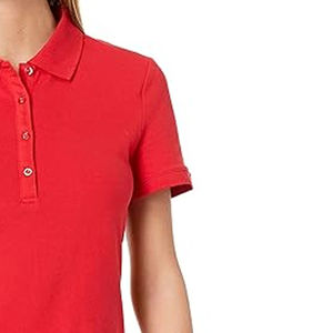 Camiseta Polo de poliéster para mujer de la mejor calidad duradera, informal, corta, tasa ajustable, estampado de logotipo, decoración, directo de fábrica, OEM - Product Image 5