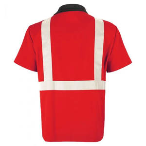 Unisex Construction Safety Breathable Hi Vis <b>Reflective</b> <b>Tape</b> Short Sleeve Security Polo Shirts and Different color - Product Image 6