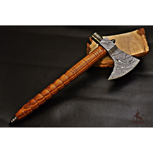 Handmade Damascus <b>Axe</b>-Unique Tomahawk Design for Industrial <b>Wood</b> Chopping and Wall Decor for Camping - Product Image 1