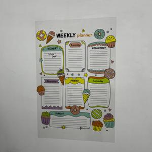 2025 hàng tuần kế hoạch mô hình-14 khô xó<span class=keywords><strong>a</strong></span> tổ chức bảng trắng với nam châm bền kính cường lực vật liệu gỗ và khung kim loại - Product Image 4