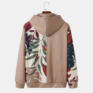 Vente en gros pulls à capuche 100% coton pour hommes à bas prix conception de poche en polaire thermique impression numérique Collection d'hiver - Product Image 2