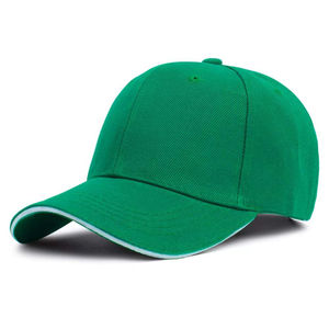 Gorra de béisbol de algodón ajustable de 6 paneles Gorra de equipo de estilo deportivo promocional con borde de sándwich para bebés - Product Image 3