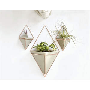 Juego de Lujo de 2 Maceteros de Mimbre Tejido con Metal, Estilo Industrial Moderno, Soporte para Exhibición de Plantas de Interior, Soporte para Macetas de Mimbre Tejido a Mano - Product Image 6