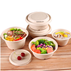 Tazones redondos de bagazo de pulpa de caña de azúcar a prueba de fugas de 750ML para sopas, ensalada, comida para llevar, hotel, hogar, cocina, cumpleaños - Product Image 5