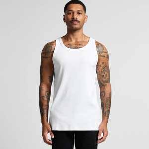 Stock Wholesale Rib Sleeveless 100% Cotton <b>Singlet</b> <b>Men</b> T Shirt Wholesale New Arriving Cotton Polyester Tank Top T Shirts - Product Image 5