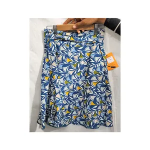 Indian Supplier Women Rayon printed mix and match skirt with elastic at back At Best Market Price
