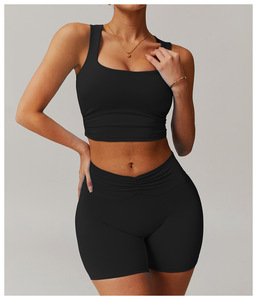 Taille haute femmes Yoga Shorts été doux respirant été serré Biker Shorts tenue de sport Gym Fitness shorts pour femmes - Product Image 6