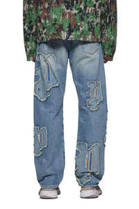 Jeans de Hombre Rectos de Alta Calidad, Personalizados, Vintage, Estilo Hip Hop, Lavado a la Piedra, Ligeros, Casuales, 100% Algodón - Product Image 6