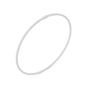 DE-VVS IGI Certified 925 <b>Silver</b> Luxury <b>Tennis</b> <b>Necklace</b> Lab Grown Diamond Brilliant Cut Bezel Prong Setting Weddings Parties - Product Image 2