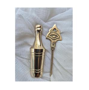 Surmedani de Latón de Gran Capacidad, Perfecto para Guardar Surma en Hogares que Utilizan Cosméticos Herbales para los Ojos Diariamente - Product Image 1