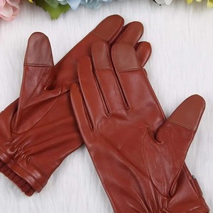 High Quality Custom Design Winter <b>Warm</b> Full-Finger Leather <b>Gloves</b> for Adults Touch Screen Compatible Fashion Accessory - Product Image 3