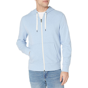 Nuevo logotipo personalizado cremallera suelta con capucha sudadera unisex en blanco de gran tamaño hombres sudaderas con capucha servicio OEM nodo y diseño servicio OEM - Product Image 3