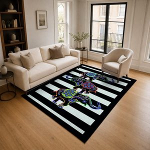 <b>RUGS</b> DEPOT LXDP-0787 Wholesale Charcoal Grey Contemporary Geometric Digital Printed Machine Washable Chenille Area <b>Rug</b> <b>Non</b> <b>Slip</b> - Product Image 2