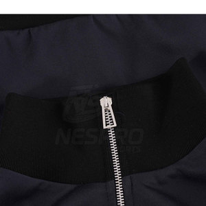 Trendy <b>Men</b> Stand Collar Front Logo Eco-Friendly Breathable <b>Track</b> <b>Jacket</b> Hot Sale Plain Color Long Sleeve Custom Winter <b>Jacket</b> - Product Image 3