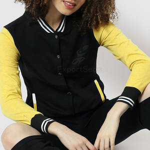 Chaqueta Letterman de gran tamaño para mujer, chaqueta Letterman de material duradero, chaqueta Letterman cómoda - Product Image 6