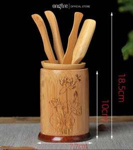 ชุดน้ำชาไม้ไผ่ที่เป็นมิตรต่อสิ่งแวดล้อมงานฝีมือจากเวียดนามมรดกทางวัฒนธรรมแบบดั้งเดิมของขวัญในบ้านที่เรียบง่ายของขวัญสำหรับชายามบ่าย - Product Image 3