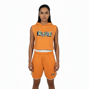 ชุดเซ็ตฮู้ดดี้และกางเกงขาสั้นผู้หญิง 2 ชิ้น คุณภาพพรีเมียม สินค้ามาใหม่ ขายส่ง ทรงหลวม แฟชั่นทันสมัย - Product Image 1