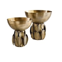 Porte-fruits au design moderne en acier inoxydable de qualité supérieure pour table à manger, buffet d'hôtel et restaurant