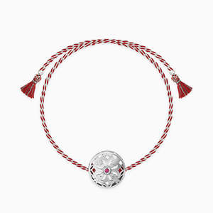 จี้แฟชั่น & เสน่ห์ของดอกไม้ทรงกลมสีเงินออกซิไดซ์ - Product Image 1