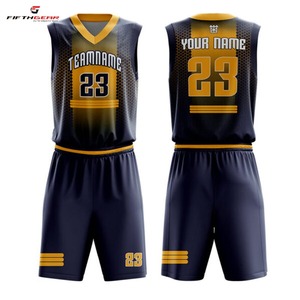 Maillot de basket-ball respirant sublimé personnalisé vêtements de sport d'été débardeurs avec conception uniforme de chaleur imprimée - Product Image 2