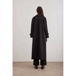 Women's <b>Leopard</b> <b>Print</b> Double Breasted Long Trench <b>Coat</b> with <b>Faux</b> <b>Fur</b> Lining - Product Image 4