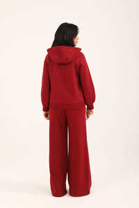 Oversized Zip <b>Crop</b> Top Hoodie <b>Jogger</b> Set High Quality Custom Two Pieces Women's Streetwear Tracksuit 2 piece set <b>joggers</b> pants - Product Image 4