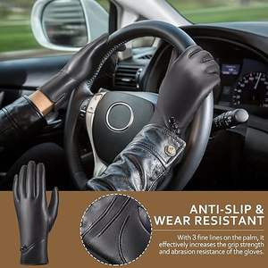 Gants respirants anti-chimique en nitrile noir élégants résistants à la déchirure pour hommes, à porter quotidiennement avec longueur personnalisable - Product Image 3