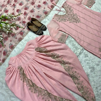 Meluncurkan pakaian pesta desainer baru terlihat atas, Dhoti Salwar dan Dupatta dengan harga grosir dengan bahan berkualitas tinggi