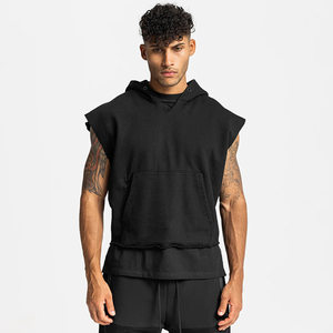 ยิมส์บุรุษแบรนด์เสื้อผ้าเพาะกายผ้าฝ้ายเสื้อกล้ามแขนกุดเสื้อกั๊กเสื้อกันหนาวออกกําลังกายกีฬาเสื้อชาย - Product Image 1