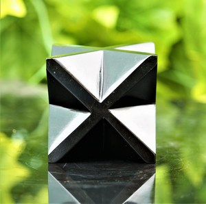 Vente chaude de qualité supérieure fait à la main obsidienne noire Merkaba étoile 40-50mm pierre précieuse de guérison spirituelle pour la vente en gros - Product Image 6