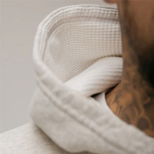 Sudadera con capucha con serigrafía personalizada Unisex 100% algodón French Terry para hombre de gran tamaño para invierno logotipo bordado teñido liso con Oem - Product Image 4