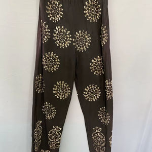 Pantalones Casuales de Algodón para Mujer, Buena Calidad, Pantalones Completos, Cómodos para Vacaciones, Pantalones de Yoga, Azul Índigo - Product Image 1