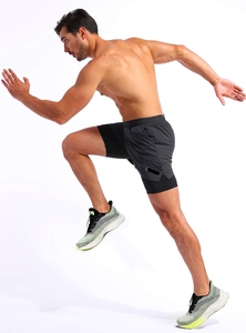 Pantalones cortos de malla para correr de gimnasio atlético para hombre de alta calidad, ropa deportiva de entrenamiento de secado rápido personalizada con bolsillos, diseño transpirable 2 en 1 - Product Image 6