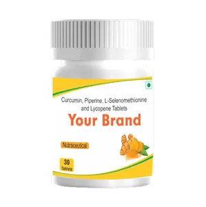 Natural Supplement Private Lebel Lycopene Carbohydrate Curcumin Supplement Good for Bone Health and as a Potent Antioxidant