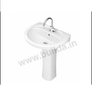 Lavabo sur pied en céramique de qualité supérieure peu encombrant monté au sol pour la cuisine emballage personnalisé disponible - Product Image 4