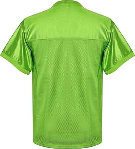 Uniforme de polo de malla estampado de manga corta de camiseta de fútbol americano - Product Image 2