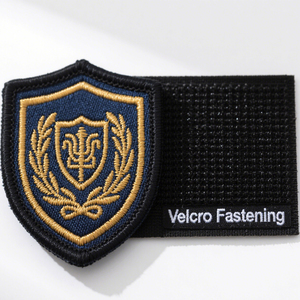 Écusson brodé rectangulaire, gris foncé, orange, oiseau, livre, écusson brodé personnalisé, écusson pour homme ou femme - Product Image 2