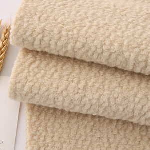 Популярная трикотажная Мягкая шерстяная твидовая ткань, тренчкот, камвольная полиэфирная шерстяная ткань из Китая - Product Image 1