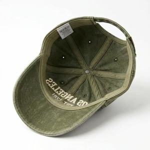 "Paris" Embroidered Baseball Cap Unisex Washed <b>Distressed</b> Soft <b>Top</b> Cap with Curved Brim 3D Embroidery Customizable - Product Image 4