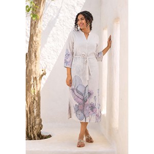 Zarmina Roshanara Offwhite Printed Career <b>Dress</b> - Product Image 2