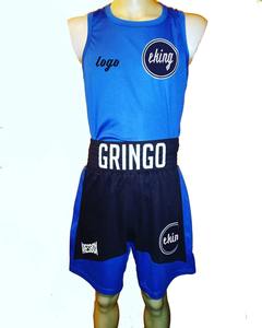 Acheter En Gros Personnalisé Léger Respirant Sublimation Imprimé Uniforme De Boxe Shorts Et Gilet Ensemble Tissu Polyester - Product Image 5