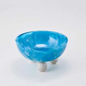 ชุดชามและจานอาหารลายศิลปะอีพ็อกซี่ทำมือเป็นมิตรกับสิ่งแวดล้อมเหมาะสำหรับการตกแต่งวันอีดเดือนและงานแต่งงาน - Product Image 4