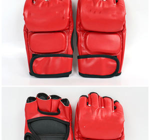 GAF-Gants de boxe professionnels MMA pour adultes, entraînement de combat, Muay Thai Sanda épaissi, demi-doigts - Product Image 1
