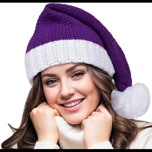Hip Hop estilo adulto Navidad Santa Cap no tejido rojo Santa regalo sombrero para fiestas - Product Image 3