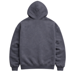 Sudadera con Capucha Extra Grande para Hombre, Color Carbón, 50% Algodón, 50% Poliéster, Hombros Caídos, Estilo Urbano, Corte Holgado, Sudadera de Invierno - Product Image 4