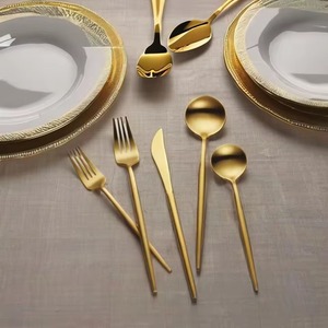 Couverts modernes en acier inoxydable couverts couverts cuillère fourchette couteau couverts pour restaurant fête de mariage hôtel fourchette cuillères - Product Image 2