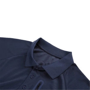 Precio al por mayor de los hombres de impresión personalizada sólido poliéster/algodón transpirable de secado rápido pesado de gran tamaño Golf para camisas de punto - Product Image 6