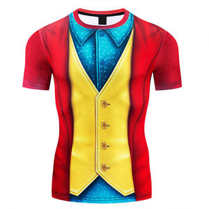Moda Nuevo el disfraz de Joker Premium 3D Impreso Camisa de compresión Fitness Gym Secado rápido Rash Guard - Product Image 6