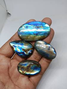 Cabochons de pierres précieuses de créateur en vrac Labradorite bleue Lot en gros naturel pour pendentif bijoux à bricoler soi-même accessoires mélange en forme de; 27243 - Product Image 6
